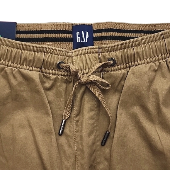 GAP Men's Joggers Casual Tan Cotton Blend Stretch Size Medium - Picture 4 of 13